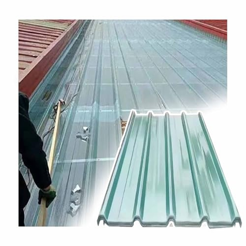SRDCAIM 5 Stück transparente Polycarbonat-Dachplatten für Gewächshäuser, Überdachungen, transparente Isolierplatten für Tageslicht, für den Außenbereich, Schuppen und Carports(Clear 2mm,1.2m/3.94ft)