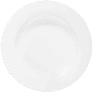 Bitossi Home Set di 6 Piatti Fondi in Bone China, Linea Federica, Bianco