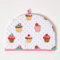 HOMESCAPES Tea Cosy, Kannenwärmer ‚Cupcakes‘-Design, Teewärmer aus Baumwolle, isolierende Haube für Teekanne, Abdeckung für Tee- und Kaffeekannen