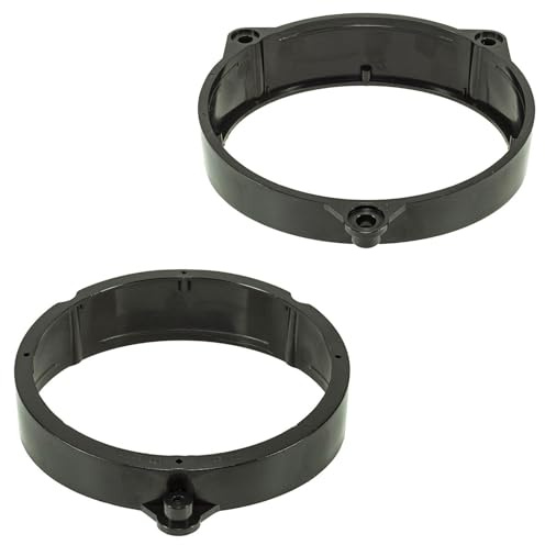 tomzz Audio 2834-017 Lautsprecherringe Adapter Halterungen kompatibel mit Mercedes CLK W208 Fronttür für 165mm DIN Lautsprecher
