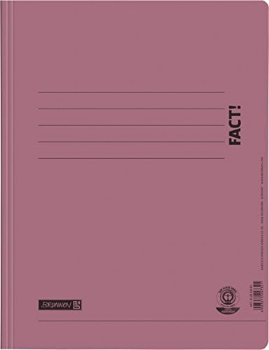 Baier & Schneider Brunnen 102010460 Schnellhefter A4, FACT!, aus Recyclingkarton) pink