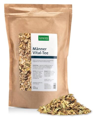 Sanct Bernhard Männer-Vital-Tee mit Süßholz, Zimt, Kardamom, Ingwer, Fenchel, Ginseng 500 g