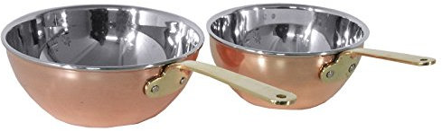 Contacto 8767/140 - Wok 14 cm aus Kupfer/Edelstahl