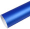 Rapid Teck® 5,26€/m Premium Matt Blau Metallic - 3m x 1,52m - Blasenfrei mit Luftkanälen - Auto Folierung - Car Wrapping Folie - Schwarze Folie Auto