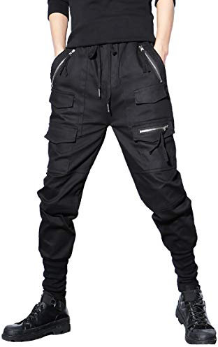 MOKEWEN Herren Jogger Streetwear Jogger Casual Harem Cargo Ankle Haremshose, HP15, X-Groß