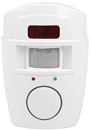 Infrarot Bewegungsmelder, Wireless PIR Einbruchmeldeanlage mit 1 Infrarotalarm + 2 Fernbedienungen für Home Business Apartment Werkstatt Gartenhäuser, Garage und Wohnwagen