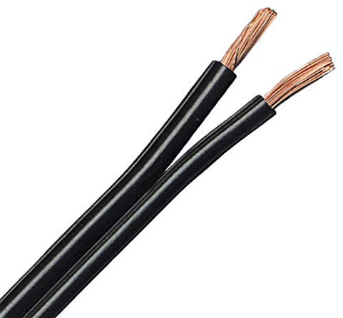 QED Classic 79 Strand Oxygen Free Copper (OFC) Profile Speaker Cable for Hi-Fi and Home Cinema Installations (Per metre, Black)
