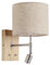 CLHXZ Applique en Bois Massif liseuse avec Interrupteur étude Chambre Chevet LED Bras de lumière