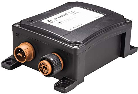 Wieland Mini Verteiler RST16I4B 3P1 F G V BR 4-polig Kodierung signalbraun Gehäuse schwarz