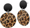 Soul-Cats Ohrstecker Ohrhänger Leo rund Animal Print Statement im 80er Jahre Look