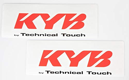 Kayaba Gabel Aufkleber KYB Racing Suspension TT 24x8,5cm transparent rot