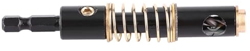 Selbstzentrierender Bohrer, Schwarz Hinge Drill Bits Reiben Bohren Schnellstahlbohrer 4241, Holz Kunststoff 1/4inch Sechskantschaft Bohrer für DIY Holzbearbeitung(5mm)
