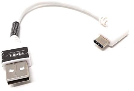 System-S Câble USB 3.1 Type C 90° coudé vers USB 2.0 A 10 cm