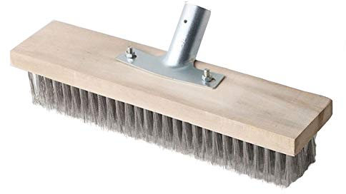 HSJCZMD Brosse à mousse en bois pour désherbage en acier inoxydable robuste pour enlever les mauvaises herbes et la mousse