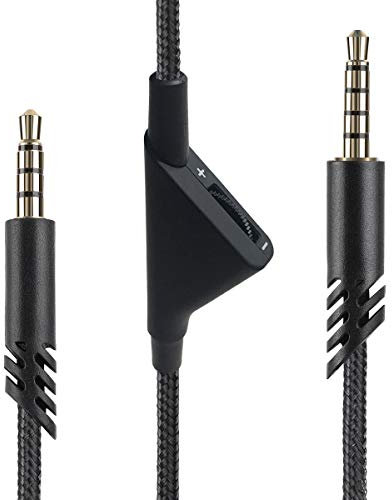 MJKOR für Astro A10 A40 Inline-Lautstärkereglerkabel, Audio-Gaming-Kabel, kompatibel mit Astro A10 A40 Headsets (2 Meter, Lautstärkereglerfunktion)