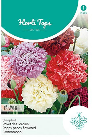 Hortitops 14550 Gartenmohn Gefüllte Mischung (Mohnsamen)