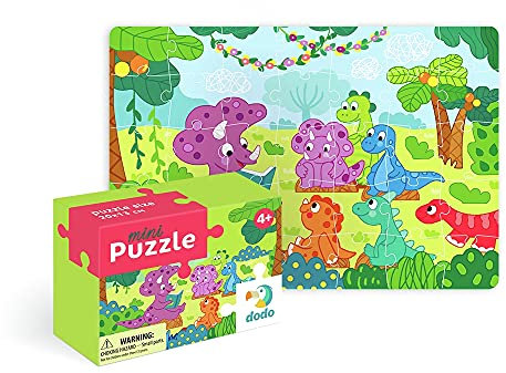 Dodo D300281 Educational Mini Dino and His Friends Puzzle 35 Pieces, Various
