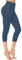 Persit Sport Leggings Damen 3/4, Capri Sporthose Sport Leggins Yoga-Hose für Damen Schotenblau - 36/38 (Herstellergröße: S)