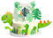 HCRXVV Dino Tortendeko 8Pcs tortendeko dinosaurier Großer dino geburtstag deko,tortendeko geburtstag junge,dino deko kindergeburtstag kuchen Personalisiert Baby Party Cake Topper
