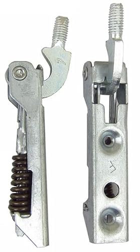 Olimpia Nordika Lincar - Kit 2 cerniere 95 x 20 mm. interasse di fissaggio 40 mm. filettatura 8MA apertura 83° per cucina stufa a legna - KCF6892