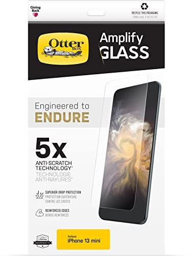 OtterBox AMPLIFY GLASS Screen Protector for iPhone 13 mini (ONLY) - CLEAR (GEN 2)
