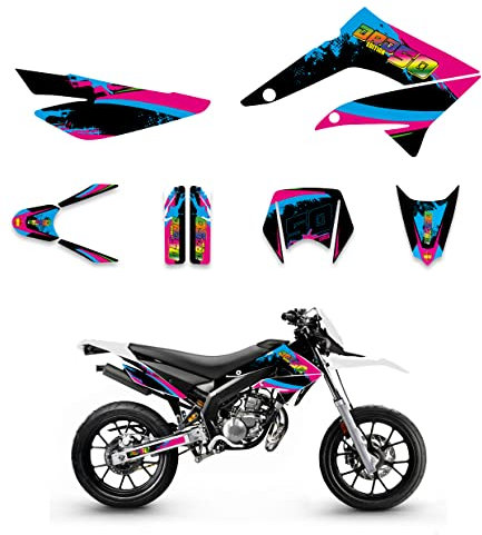 Color Dekor Aufkleber kompatibel mit DERBI Senda DRD Extreme 50 2010