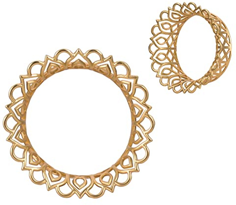 COOEAR Cool Hollow Ear Tunnels Piercing Plugs, Kupfer Lehren Für Ohren Expander Stretchers, 1 Paar 2g bis 1.
