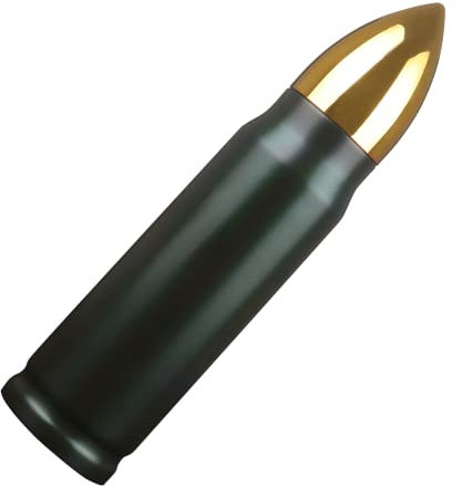 Goetland 304 Stainless Steel 17.6 oz Bullet Water Bottle Bullet Tumbler Cup Vacuum Insulated Tumbler Travel Mug Flask No Logo Army Green
