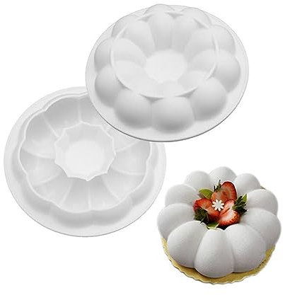 EBbels Runde Wolke Silikon Backform, 3D Silikon Mousse Kuchenform, Backwerkzeuge, DIY-Schokoladenbrotform, Eiscreme-Dessert-Herstellungsform Für Zuhause, Küche, DIY-Backen (1)