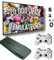 Consola RetroGaming | Consola portátil Retrogaming | 9 emuladores integrados | Consola de juegos portátil (20000 videojuegos) | HDMI 4K | Consola Retro | 2 mandos inalámbricos blancos | Mini consola
