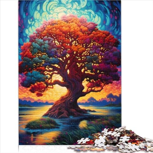 Puzzle da 1000 pezzi Albero della vita Puzzle Yggdrasil per adulti Puzzle in legno Puzzle per bambini Regali 75x50cm