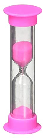 Timer di spazzolino per bambini clessidro per bambini sabbia di sabbia 2 minuti rosa class rosa, timer di sabbia di sabbia di plastica.
