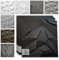 Eurodeco 3D Wandpaneele - 3D Wandverkleidung Paneele - Dekoren Deckenpaneele - Wanddeko Platten - Wandtattoos aus Polystyrol XPS Styropor - 50 x 50 cm, 3 mm Stärke, Merkur Betonoptik, 32 Stück (8m²)