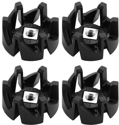 SING F LTD 4Pcs Plastic Shaft Blade Foot Seat Replacement Juicer Gear Compatible with Philips HR2003 HR2004 HR2006 HR2024 HR2027 Mixer Black