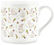 Purely Home Bunny Rabbit Mug - Vegetable Patch Allotment Bone China White Mug - Tea/Coffee Gift for Animal Lovers