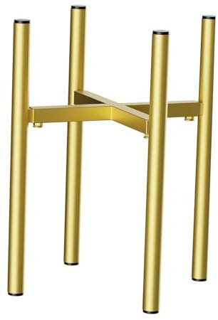 Folpus Soporte para Plantas, Soporte para artículos de Hierro, Soporte Estable para Maceta Dorada, Soporte Resistente para Sala de Estar, hogar, macetas de