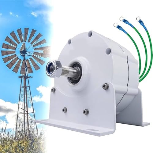 WANGYYDS 10000W Permanentmagnet Generator Elektrischer 3-Phasen Wechselstromgenerator 12V 24V 48V 220V Elektromotor DIY Ac -Lichtmaschinenmaschinen -Permanentmagnetmotor Gleichrichter,220V