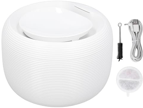 AONYAYBM Trinkbrunnen für Katzen, Trinkbrunnen für Haustiere, 2,5 L, Großes Fassungsvermögen, Leiser Betrieb, Effiziente Filtration, Trinkbrunnen für Katzen und Hunde mit Dreifacher Filterung für Katz