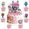 Mizijia Pack of 25 Gabys Dolhouse Cake Decoration Set for Girls, Children's Birthday Party Supplies, Happy Birthday Cake Topper Set