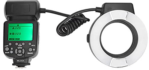 Makro-TTL-Ringblitz, Tragbarer, Universeller, Hochfester Makro-Ringblitz, Einfach zu Installierender Kunststoff für -Kamera