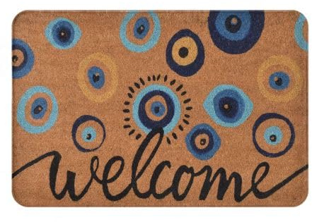 Door Mat Evil Eye - Evil Eye Front Door Mat Soft Entrance Rug Absorbent Entrance Matting For Entryway Outdoor Inside 40x60cm