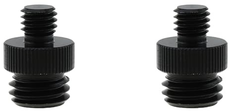 ZZHXSM Nivellier-Stativadapter, 3/8 Zoll männlich auf 5/8 männlich, Aluminium, Stativschraube, Konverter für Stative, Laser-Wasserwaage, Fernglas, 2 Stück