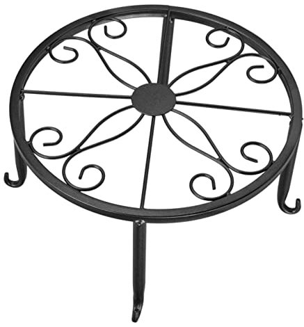 Leapiture Supports pour Plantes en Métal Support pour Plantes en Fer Monocouche sur Pied Simple Support de Pot de Plantes Bas Étagère de Pot de Fleur de Salon pour La Maison (fer 5)