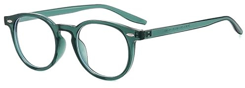 Long Keeper Blaulichtfilter Brille Damen Herren Retro Runde Runde Computerbrille Anti Blendung Anti AugenStamm