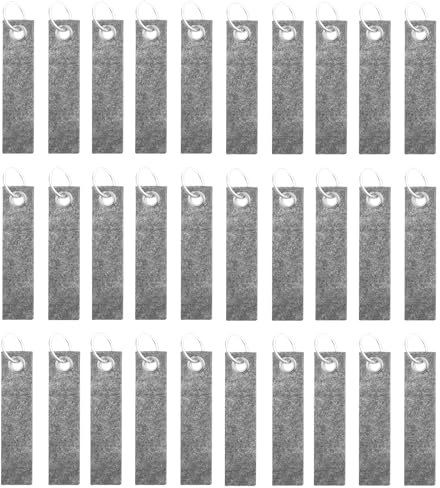 Cfcyhla Lot de 30 porte-clés en feutre, 13 x 3 cm, porte-clés en feutre vierge, porte-clés en tissu pour bricolage, décoration, sacs, voiture, bricolage, porte-clés vierges avec anneau en acier