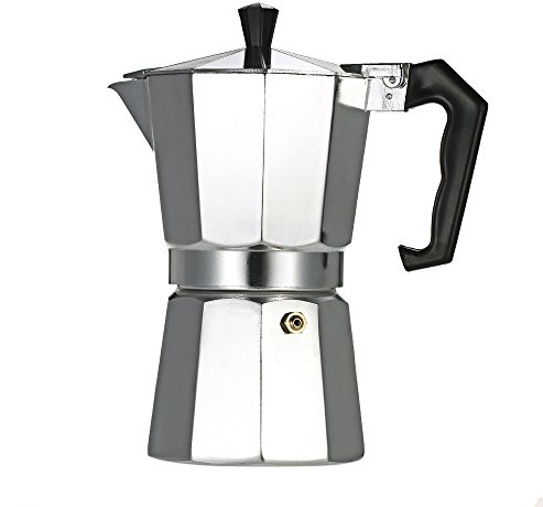 12-Cup Aluminum Espresso Percolator Coffee Stovetop Maker Mocha Pot for Use on Cooker Gas Stove Electrothermal Furnace