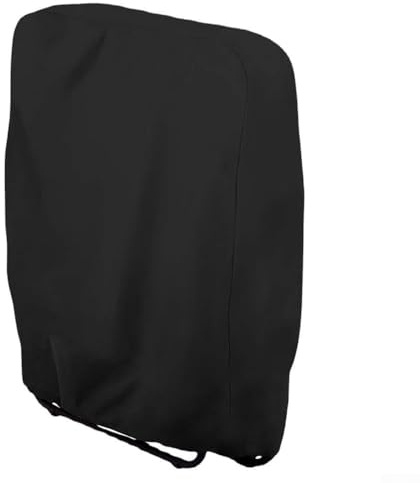 Filteilect Klappstuhl, wasserdichte Abdeckung, 210D Oxford-Stoff, strapazierfähig, staubdicht, Outdoor-Schutzhülle für Garten, Terrasse, Pool, Campingstühle, Schwarz, mehrere Größen (71 x 20/34 x 110