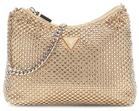 GUESS Schultertasche Zalina Top Zip Shoulder Bag Gold goldfarben
