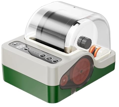 Professionelle Rock Tumbler Maschine, Steinpoliermaschinen-Set für Kinder, Erwachsene und Steinsammler, 3-Gang-Motor & 9-Tage-Timer, Geologie-Hobby-Spielzeug-Geschenk （2026 Upgrade）