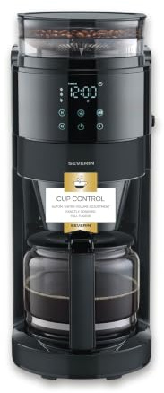 Severin Filterkaffeemaschine, Glaskanne, 1,25L Füllmenge, bis zu 10 Tassen